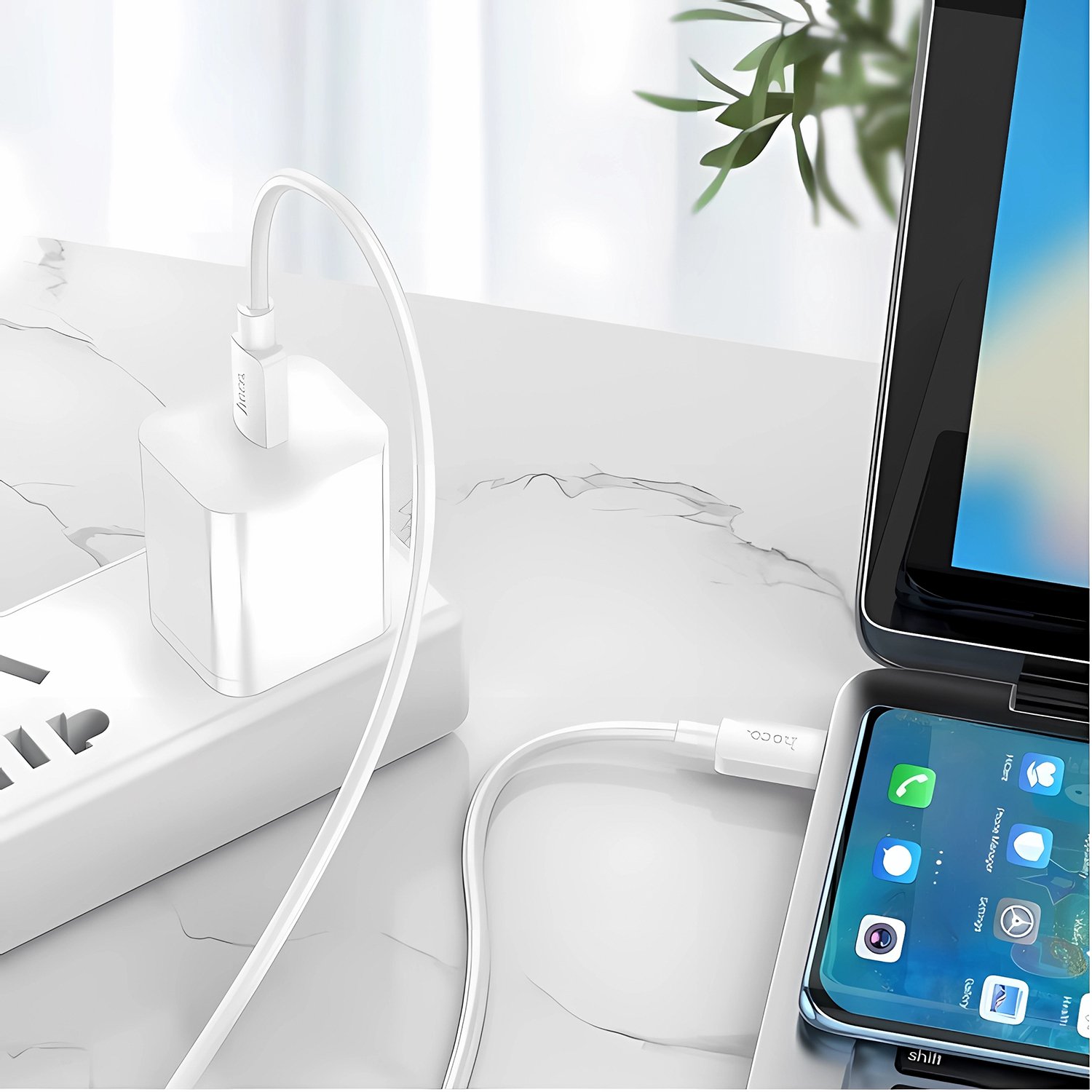 Кабель HOCO X96 USB Type C на USB Type C, 5A, 100W, длина 1 метр, цвет белый