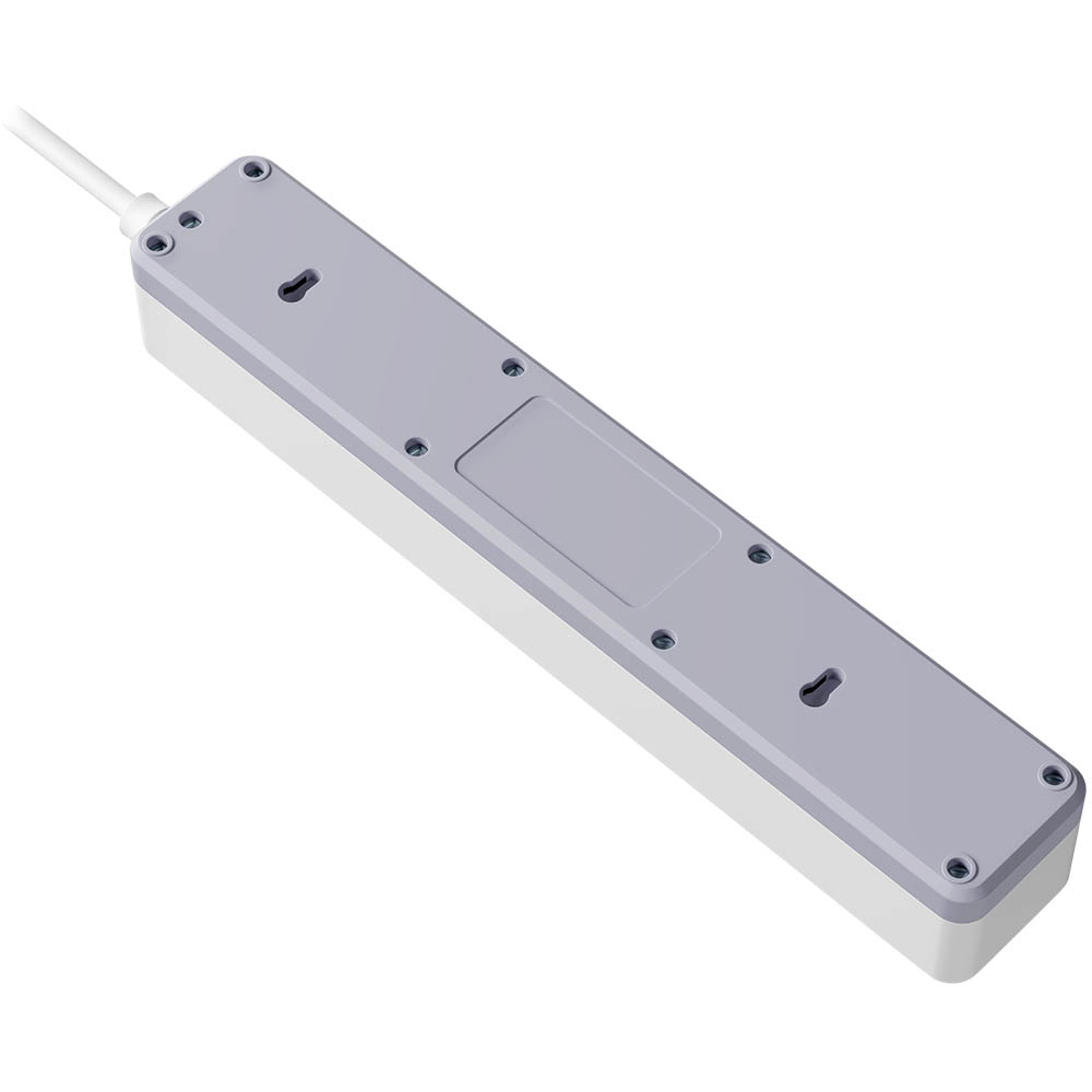 Сетевой фильтр Defender DFS 141, 1.5 метра, 4 розетки, 2 USB QC3.0, 1 Type-C PD20W, цвет белый