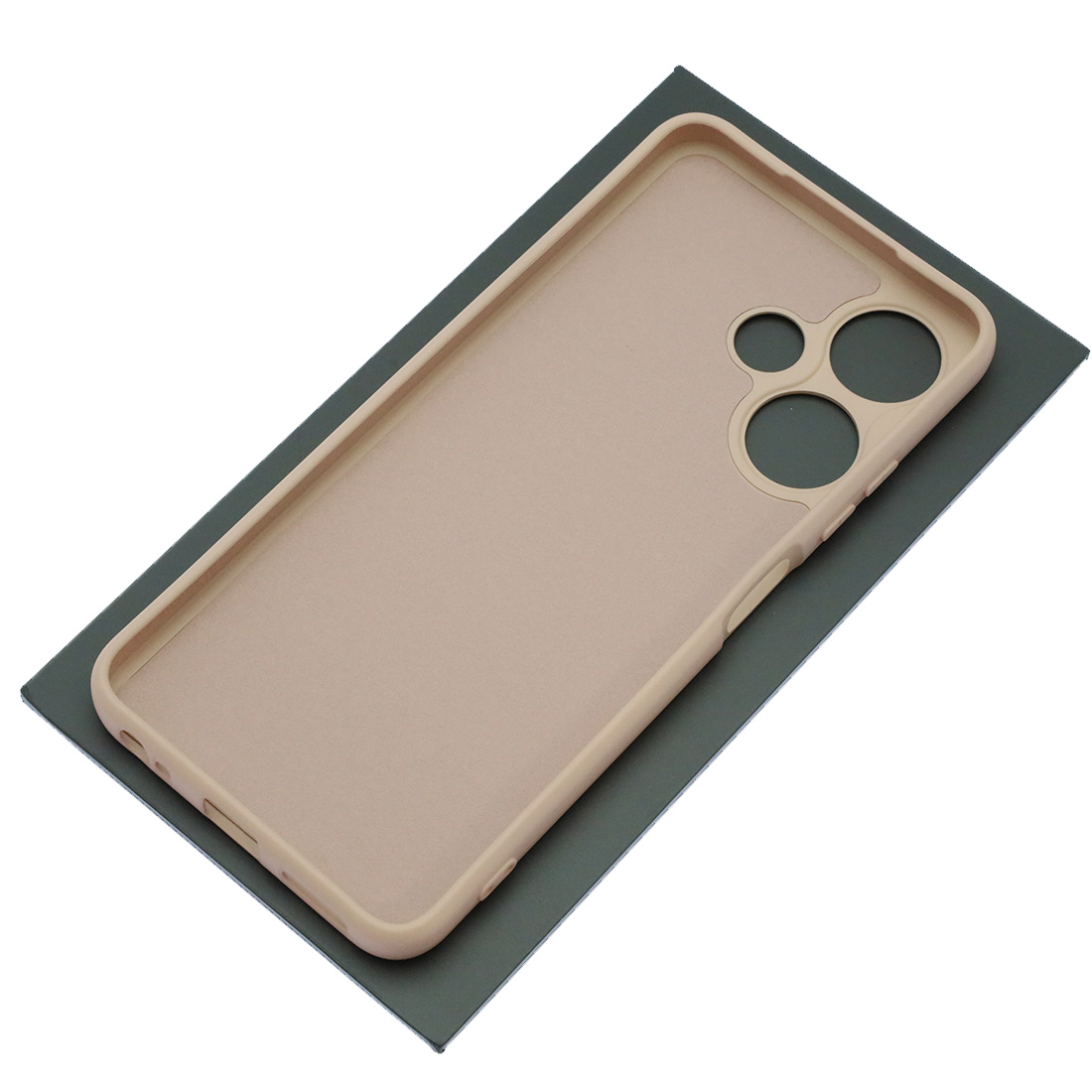 Чехол накладка NANO для INFINIX HOT 30i, силикон, бархат, цвет розовый песок