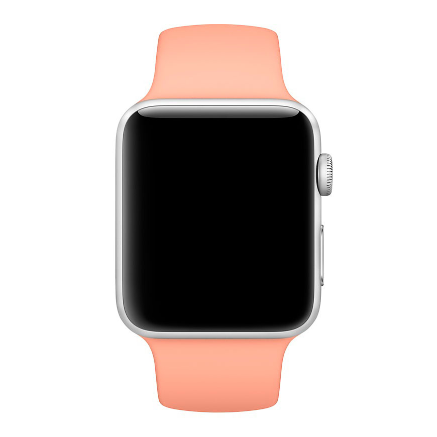 Ремешок для Apple Watch спортивный "Sport", размер 42-44 mm, цвет пастельно оранжевый