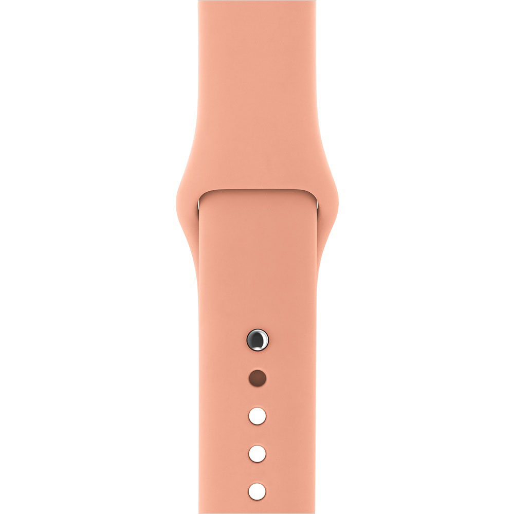 Ремешок для Apple Watch спортивный "Sport", размер 38-40 mm, цвет пастельно-оранжевый.