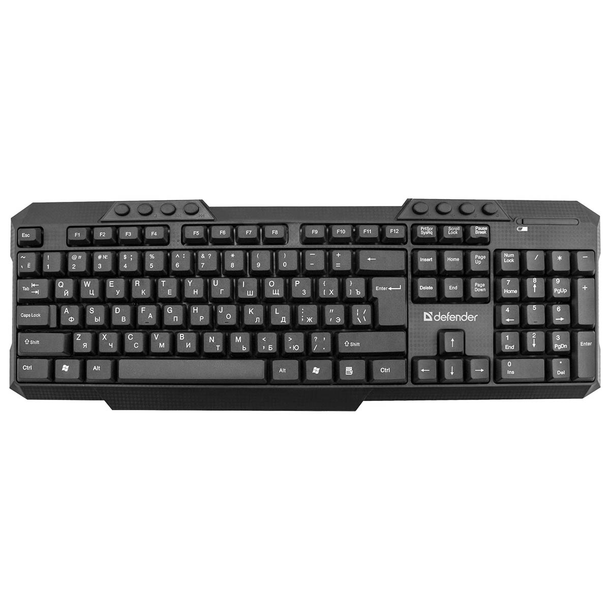 Комплект беспроводная клавиатура и мышь DEFENDER Jakarta C-805 RU, цвет черный