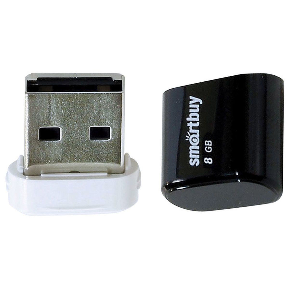 Флешка USB 2.0 8GB SMARTBUY Lara, цвет черный