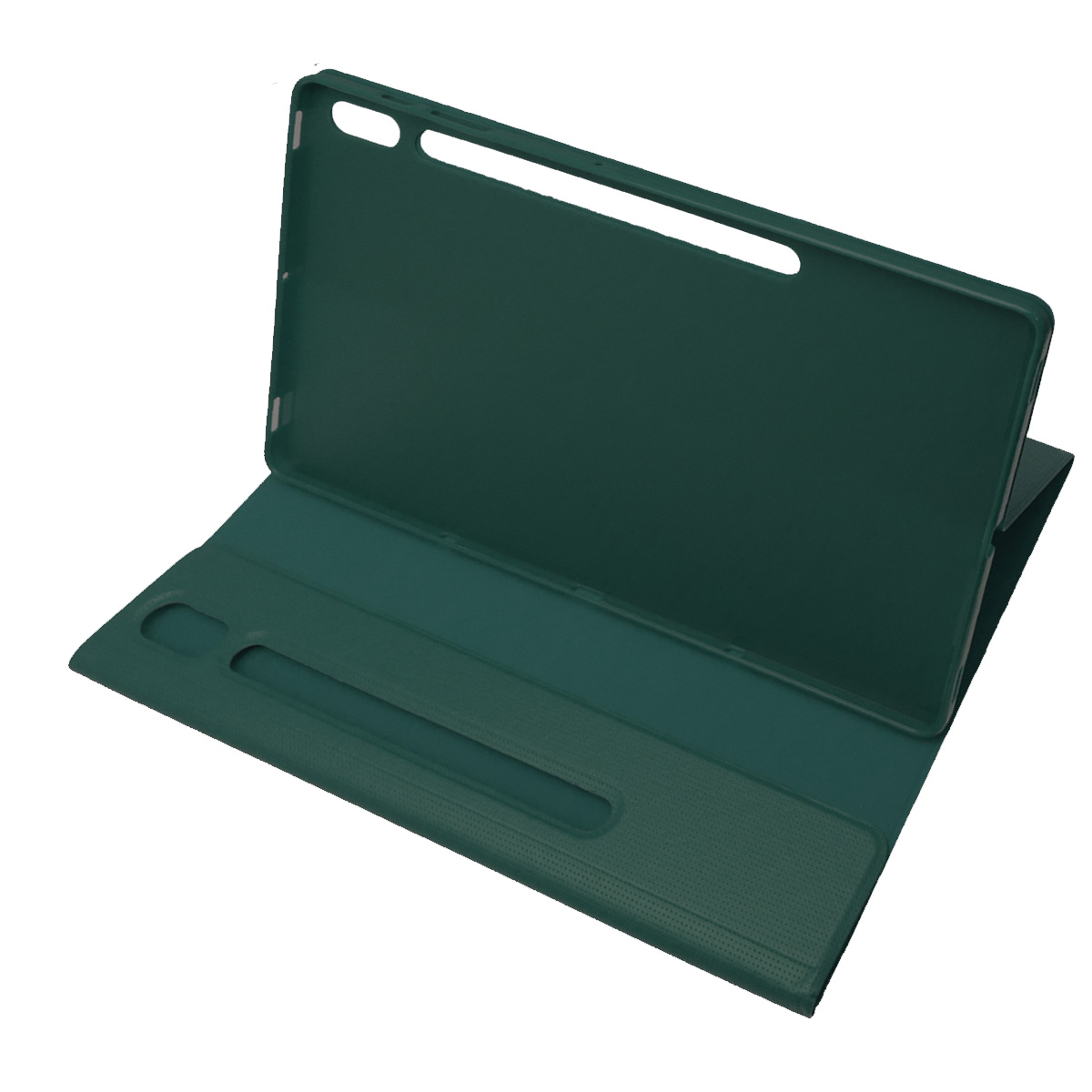 Чехол книжка для планшета SAMSUNG Galaxy TAB S7 Plus, TAB S8 Plus, цвет темно зеленый
