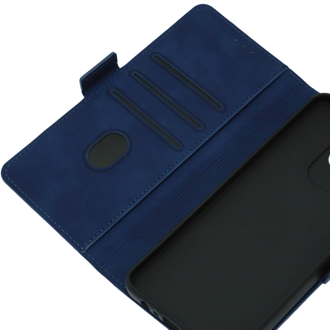 Чехол книжка NICE для Realme C61, C63, Note 60, Note 60X, экокожа, визитница, цвет темно синий