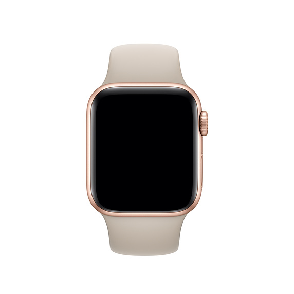 Ремешок для Apple Watch спортивный "Sport", размер 38-40 mm, цвет бежевый