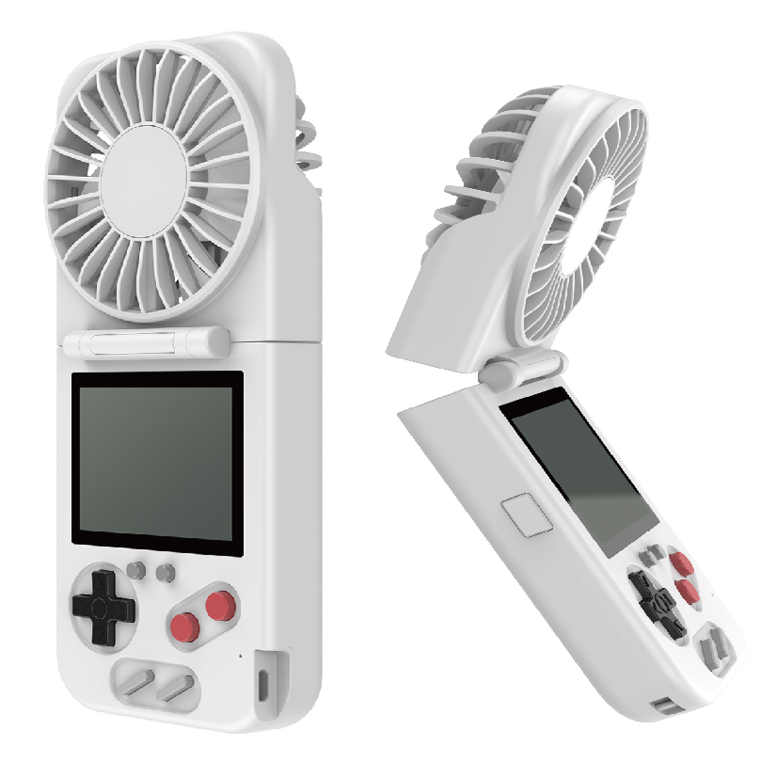 Портативная игровая приставка, геймпад SZDIIER D-5, 500 игр в 1, c вентилятором, аккумулятор 800 mAh, цвет белый