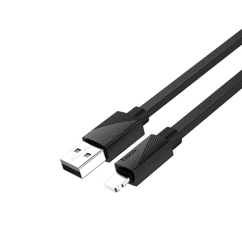 HOCO U34 LingYing кабель-Apple lightning 8 pin (0.25м), цвет чёрный.