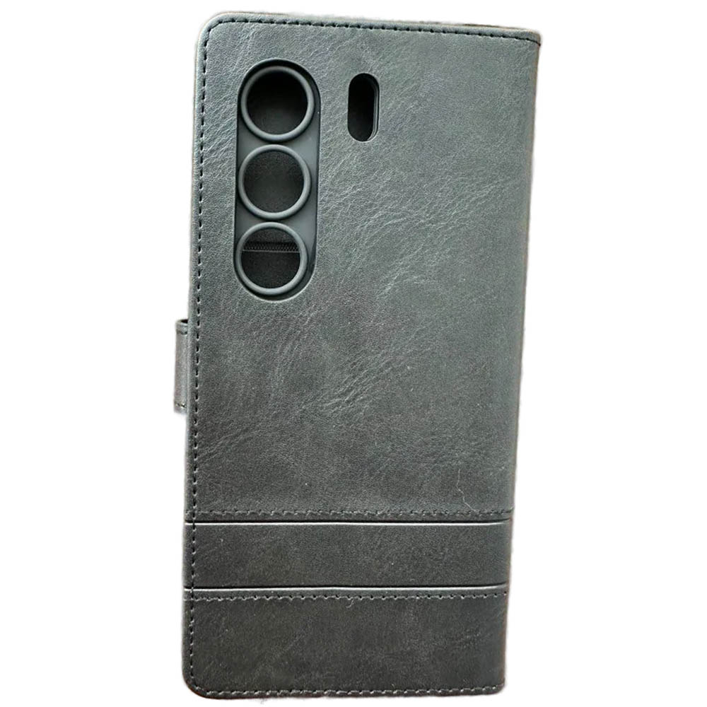 Чехол книжка для TECNO Camon 40, Camon 40 Pro 4G, защита камеры, экокожа, визитница, цвет черный