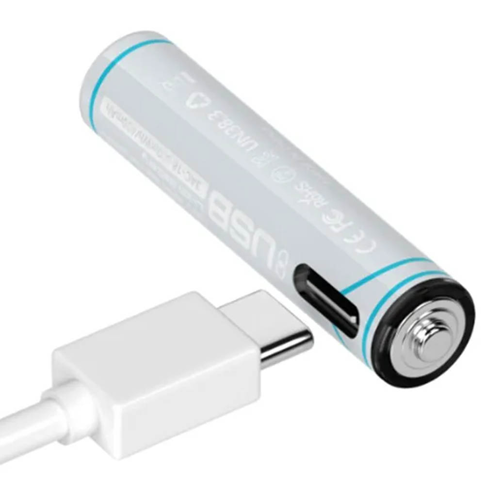 Аккумулятор с входом Type-C BESTON AAA, BL2, 660 mWh 1.5 V, кабель USB на 2 Type-C (Продажа комплектом)