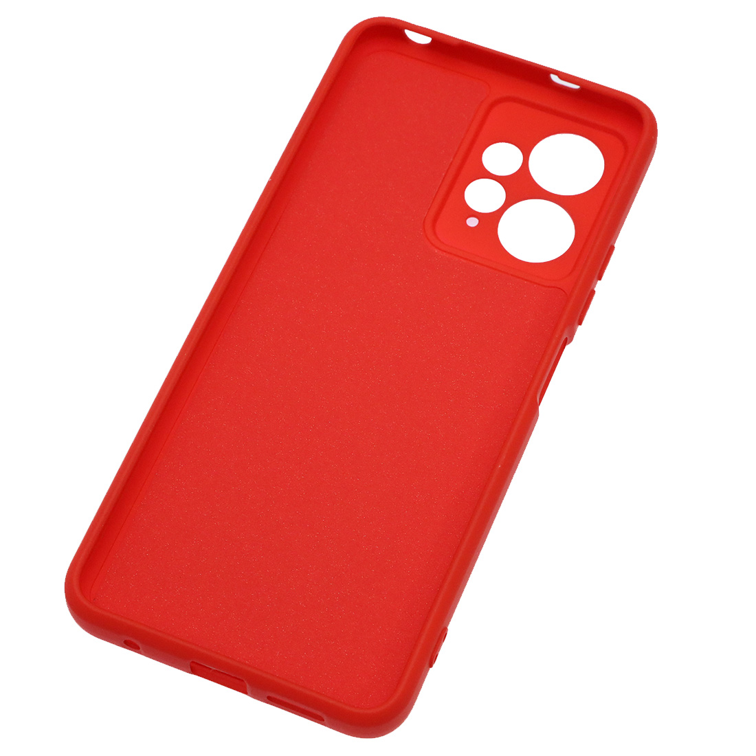 Чехол накладка NANO для XIAOMI Redmi Note 12 4G, силикон, бархат, цвет красный