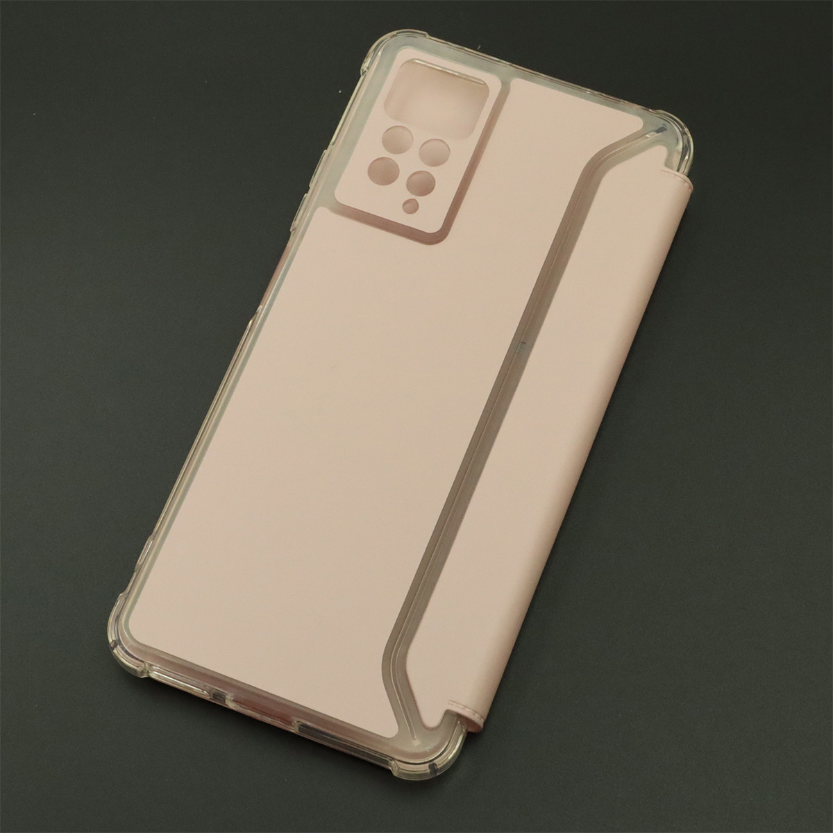 Чехол книжка для XIAOMI Redmi Note 11 Pro, Redmi Note 11 Pro 5G, экокожа, визитница, цвет розовый песок