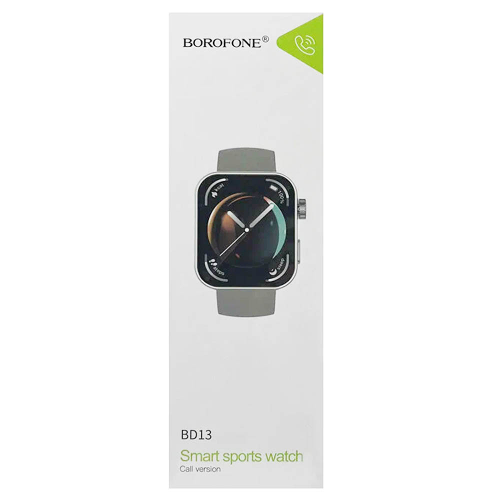 Смарт часы BOROFONE BD13 smart sports watch (call version), цвет серебристый