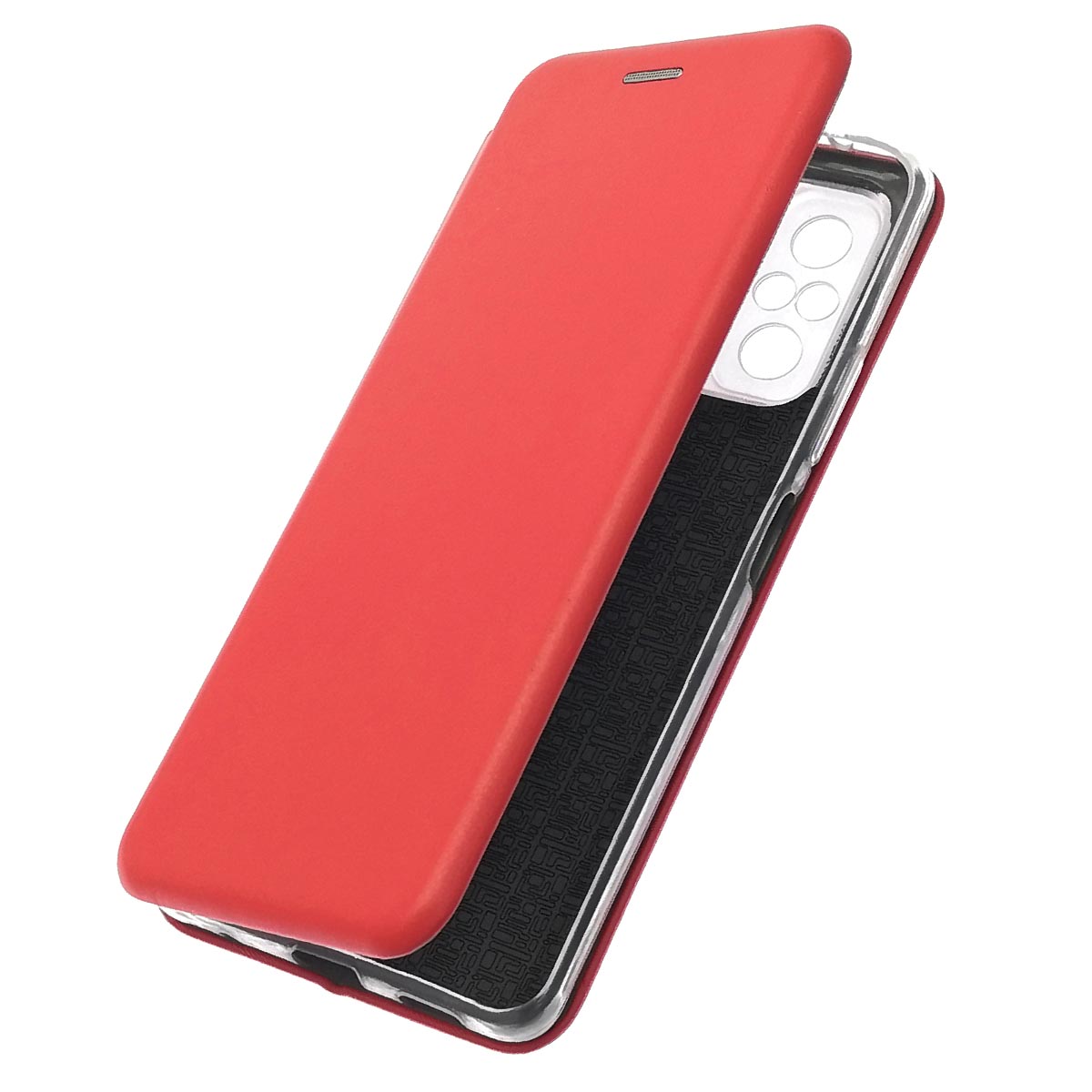 Чехол книжка STYLISH для XIAOMI Redmi Note 10 Pro, экокожа, визитница, цвет красный
