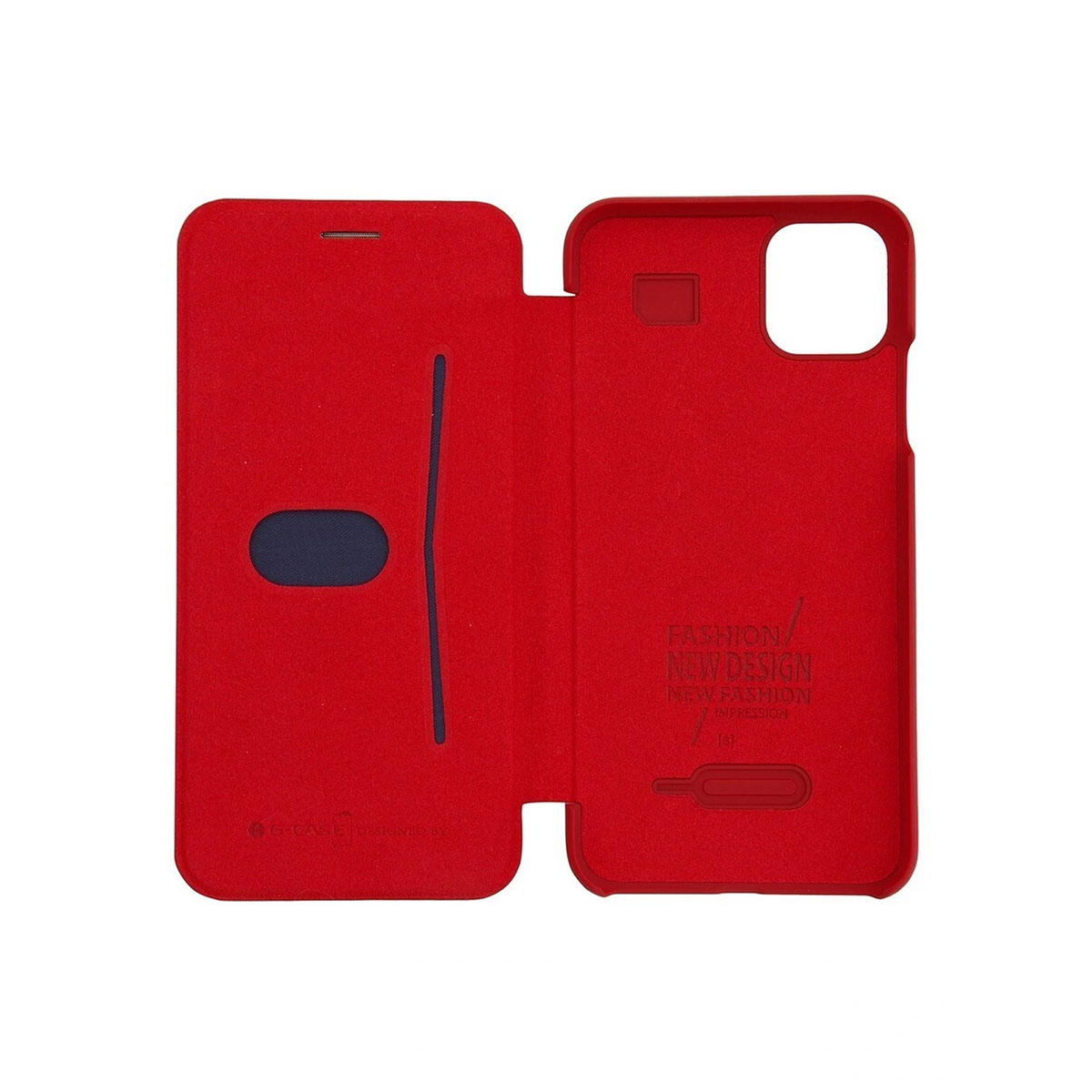 Чехол книжка G-CASE для APPLE iPhone 11 Pro MAX, экокожа, цвет красный.