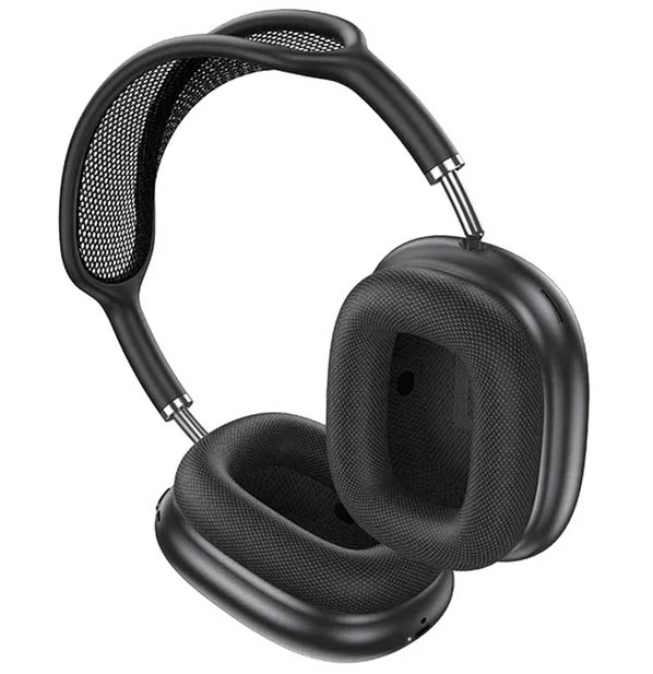 Гарнитура (наушники с микрофоном) беспроводная, полноразмерная, HOCO W58, чехол для наушников, ANC, цвет черный