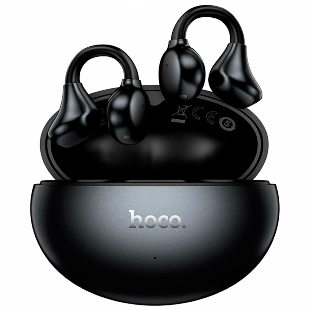 Гарнитура (наушники с микрофоном) беспроводная, HOCO EA8 Warm sound, BT 5.4, цвет черный