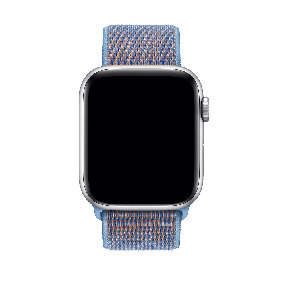 Ремешок для часов Apple Watch (42-44 мм), нейлон, цвет лазурный.