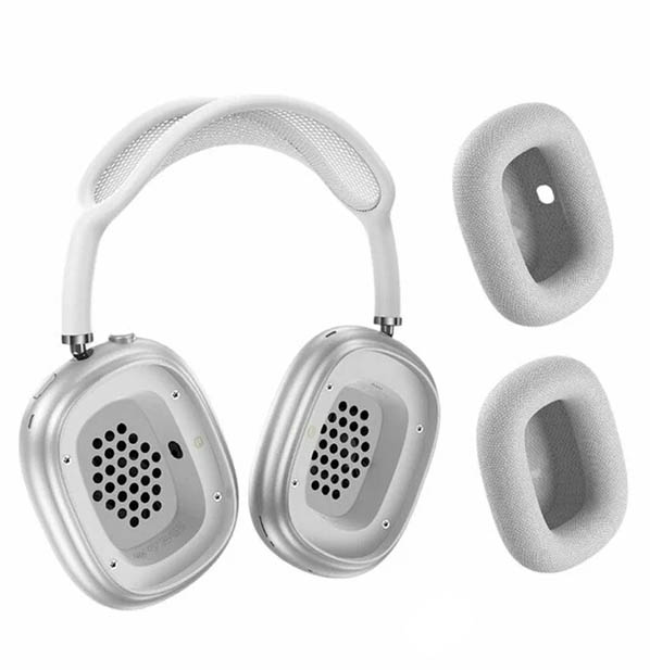 Гарнитура (наушники с микрофоном) беспроводная, полноразмерная, HOCO W58, чехол для наушников, ANC, цвет серебристый