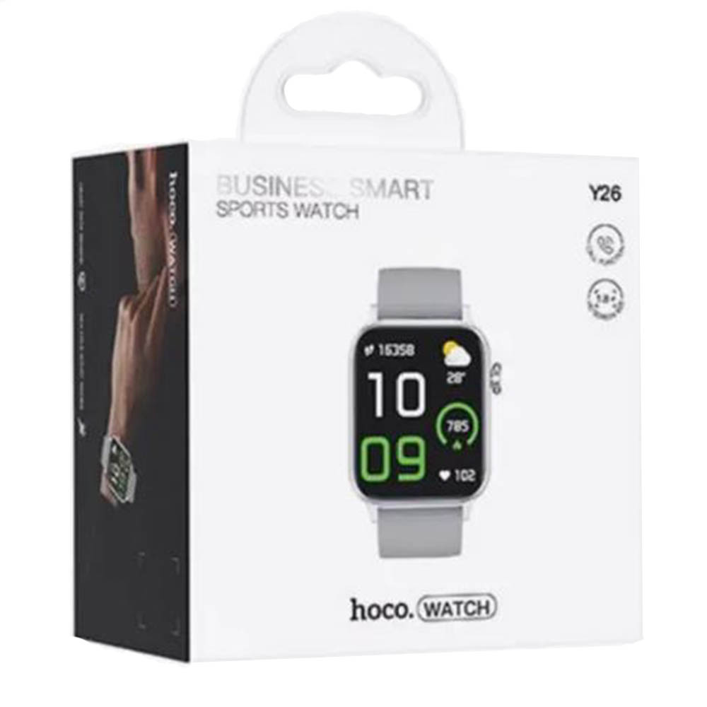 Смарт часы HOCO Y26 Smart sports watch (call version), цвет серебристый Смарт часы HOCO Y26 Smart sports watch (call version), цвет серебристый