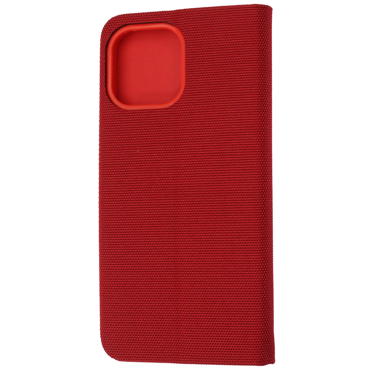 Чехол книжка MESH для APPLE iPhone 12 Pro Max (6.7), текстиль, силикон, бархат, визитница, цвет красный