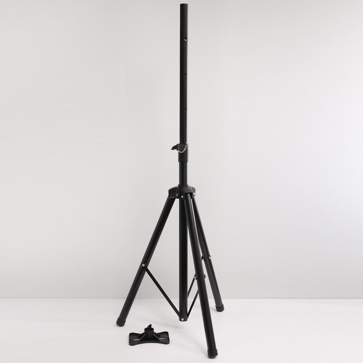 Штатив, стойка профессиональная для аудиоколонки, speaker stand, с площадкой, регулировка высоты 90 - 180 см, цвет черный