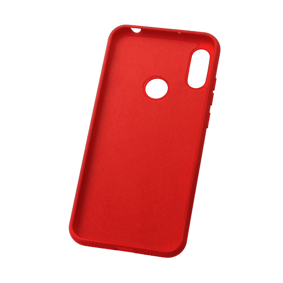 Чехол накладка NANO для HUAWEI Honor 8A, Y6 2019, силикон, бархат, цвет красный