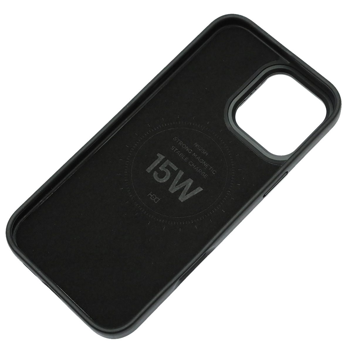 Чехол накладка Modern Stylish с поддержкой MagSafe для APPLE iPhone 16 Pro Max, защита камеры, подставка, экокожа, бархат, цвет черный