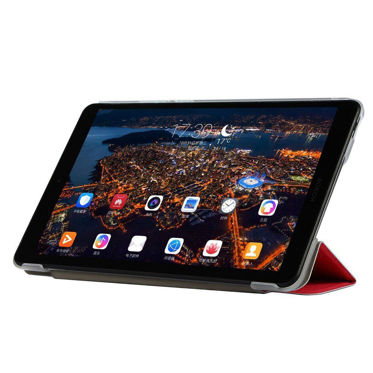 Чехол Smart Case для HUAWEI MediaPad M5 Lite 8.0" (JDN-L09), Honor Pad 5 8.0", цвет красный.