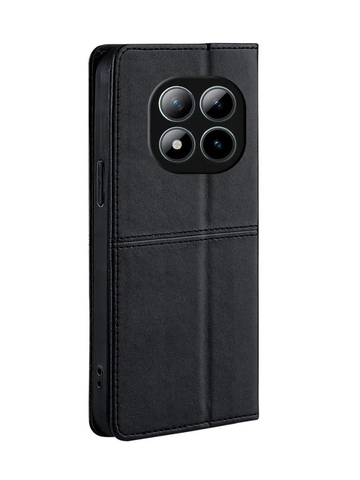 Чехол книжка KF для Xiaomi Redmi Note 15 4G (5G), POCO M8 5G, защита камеры, цвет черный
