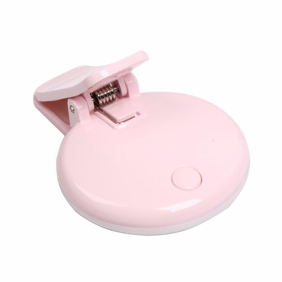Led вспышка для селфи Mini Q, селфи кольцо цвет розовый.