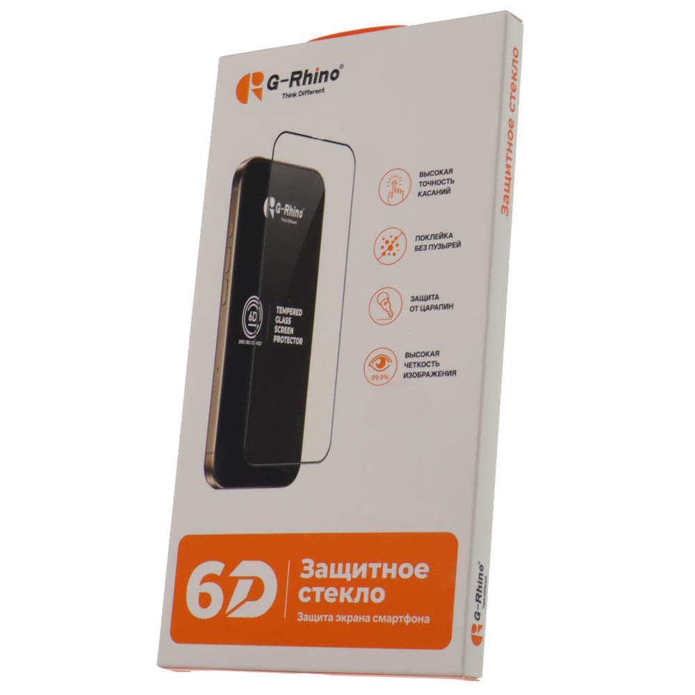 Защитное стекло 6D G-Rhino 200C для SAMSUNG Galaxy A52, Galaxy A52s, цвет окантовки черный (Тип 2)