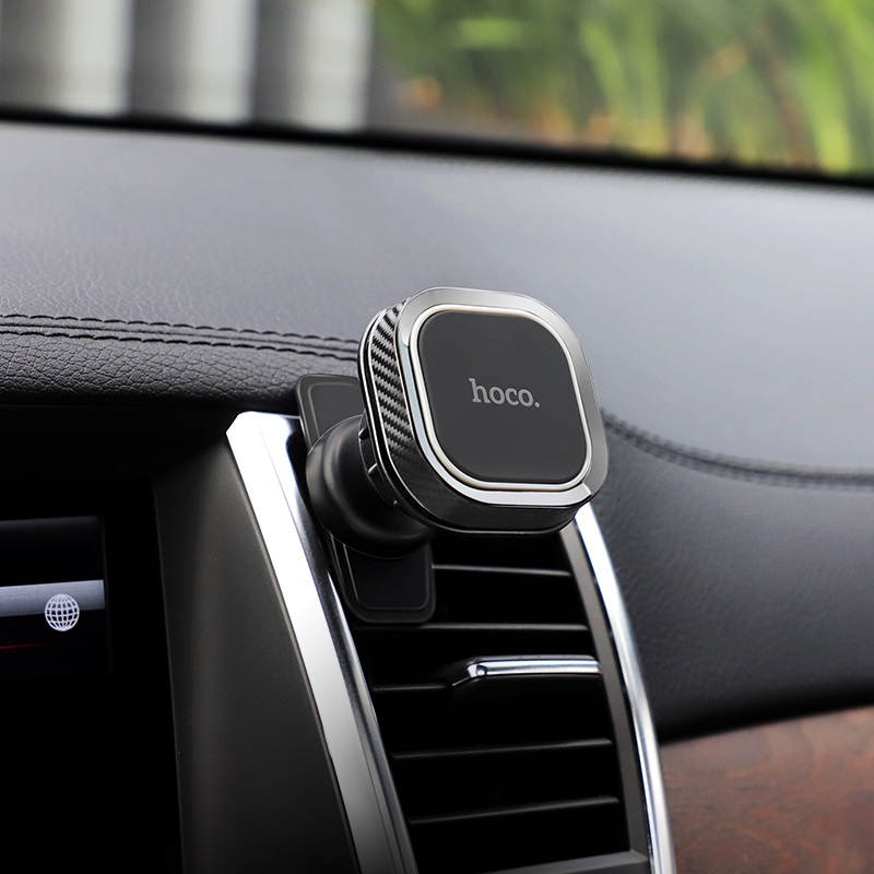 Автомобильный магнитный держатель HOCO CA52 Intelligent смартфона, в решетку воздуховода, цвет черный