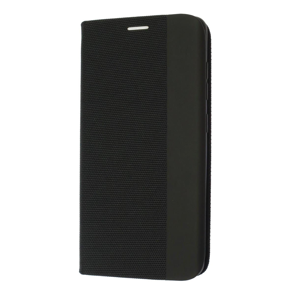 Чехол книжка MESH для SAMSUNG Galaxy A51 (SM-A515F), текстиль, силикон, бархат, визитница, цвет черный