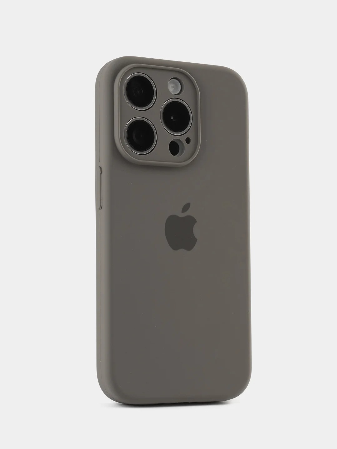 Чехол накладка Silicone Case для APPLE iPhone 11, L-ogo, силикон, бархат, цвет темно серый