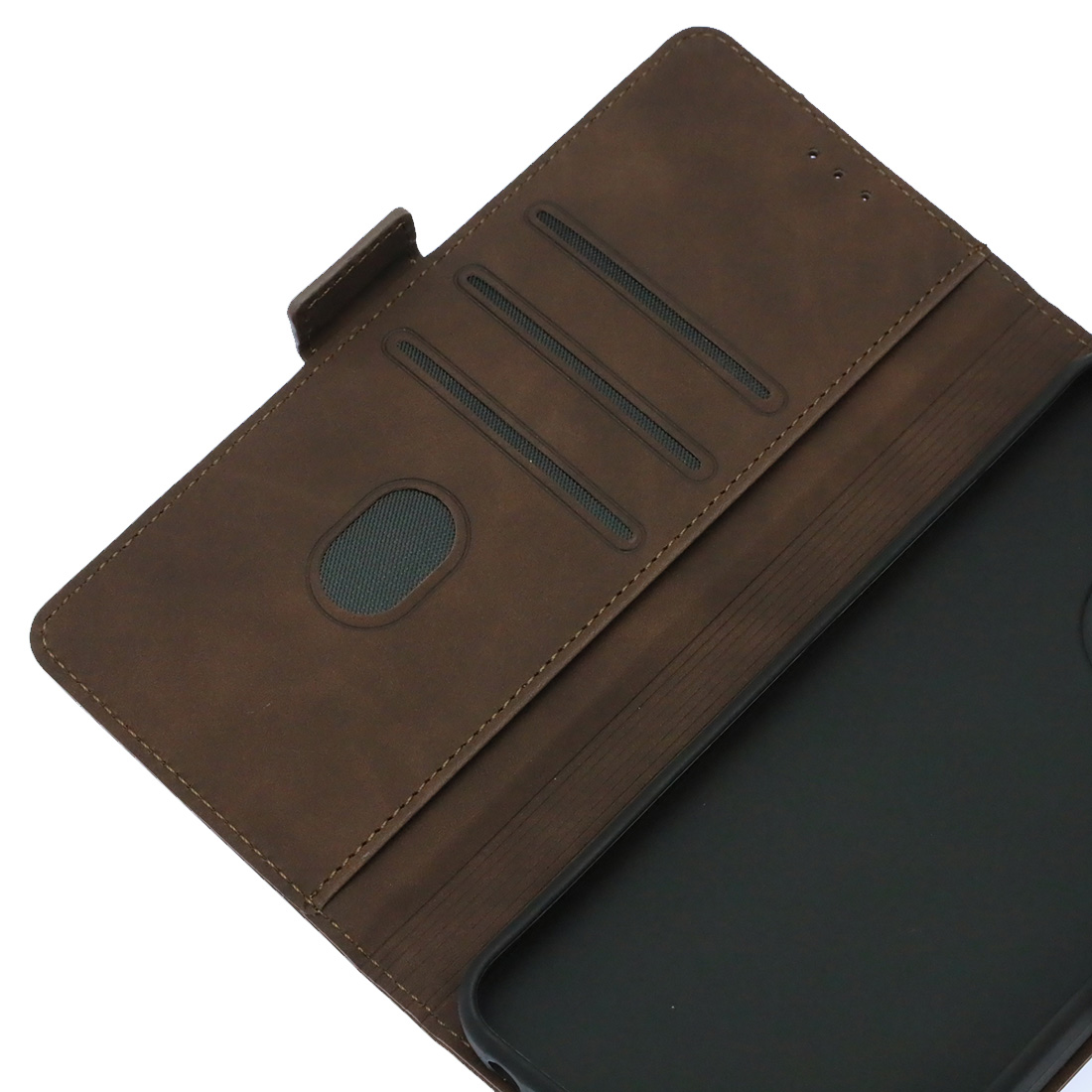 Чехол книжка NICE для TECNO Spark Go 1,  POP 9 4G, защита камеры, экокожа, визитница, цвет коричневый