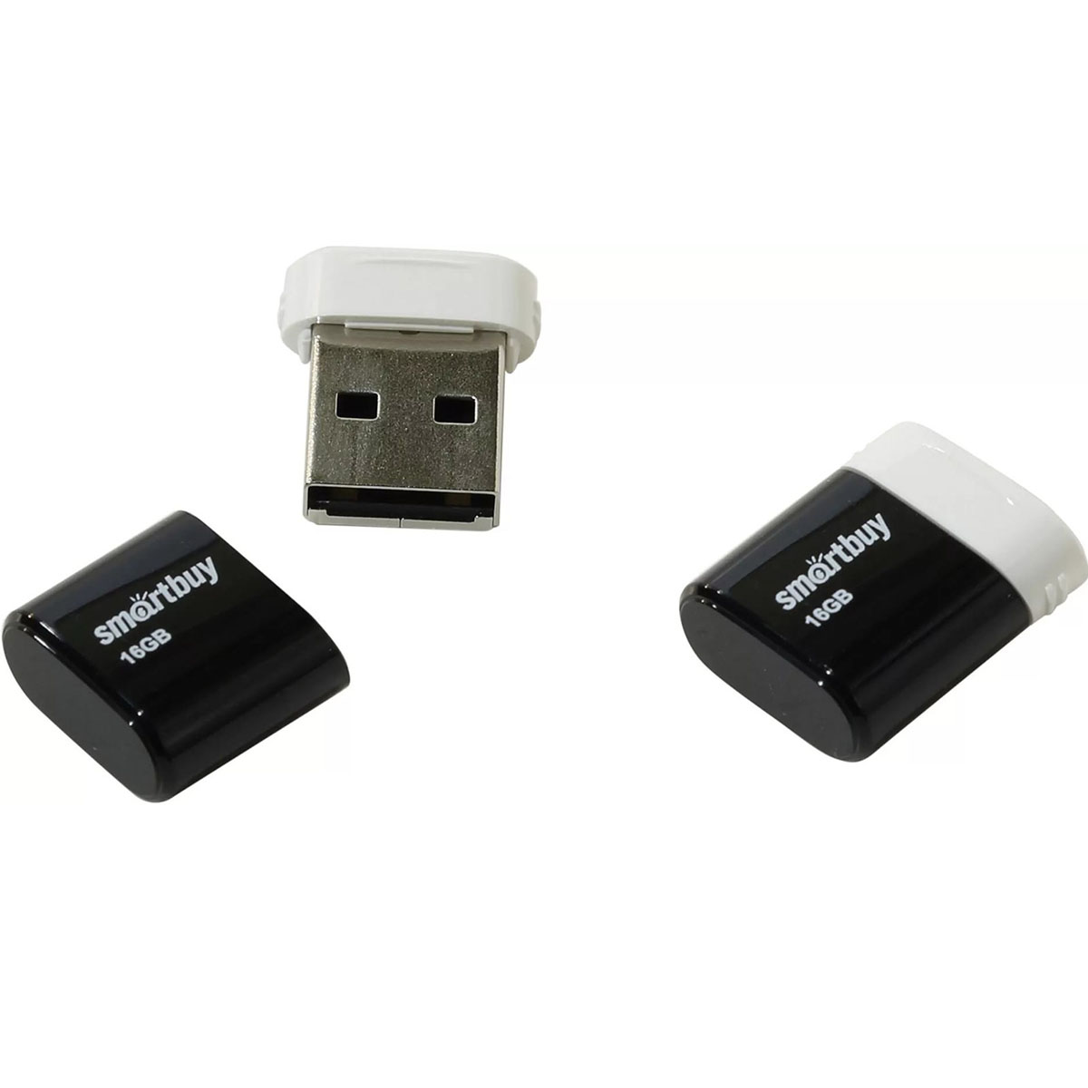 Флешка USB 2.0 16GB SMARTBUY Lara, цвет черный