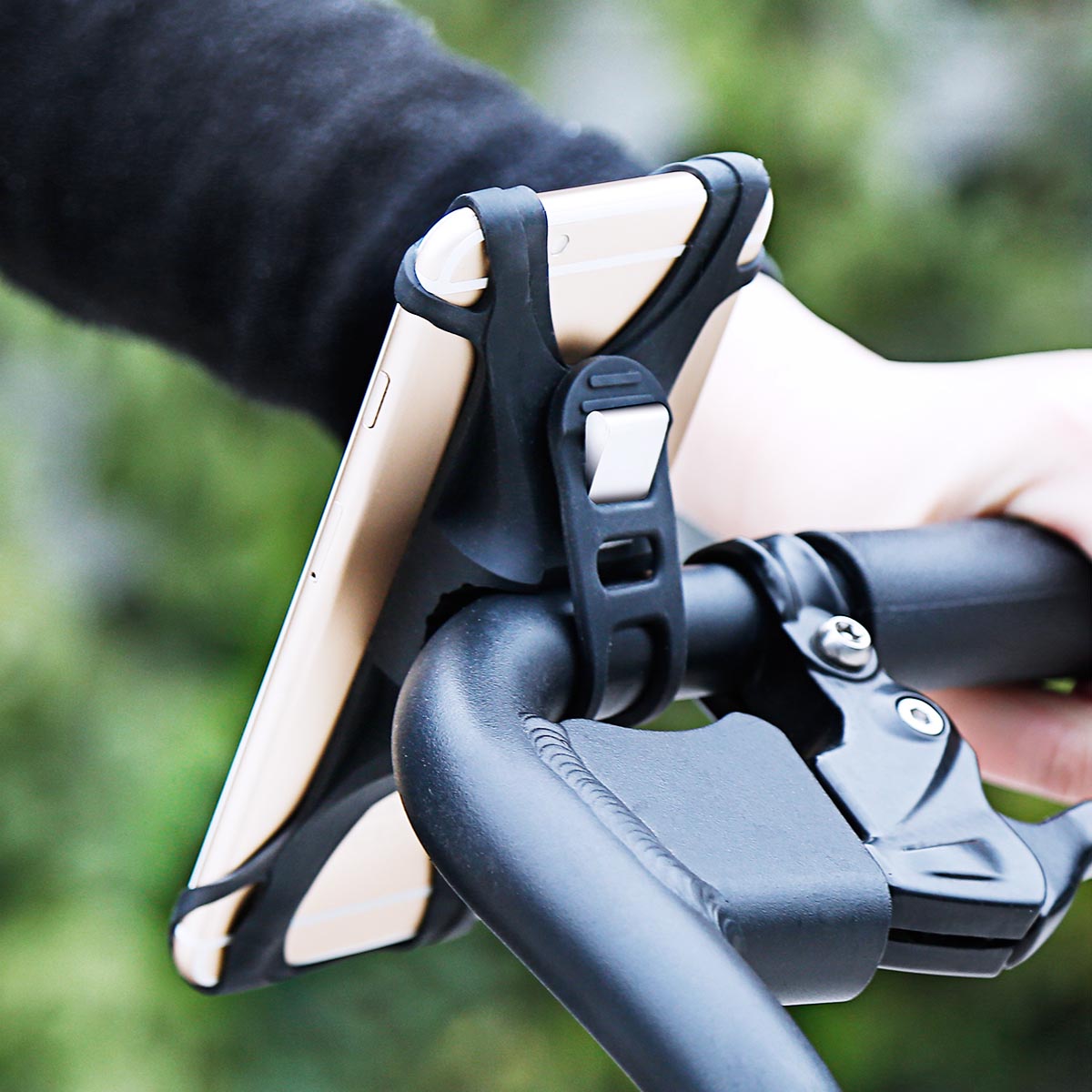 Держатель на руль Baseus SUMIR-BY01 Miracle Bicycle vehicle mounts для телефона на велосипед, цвет черный (-70%)