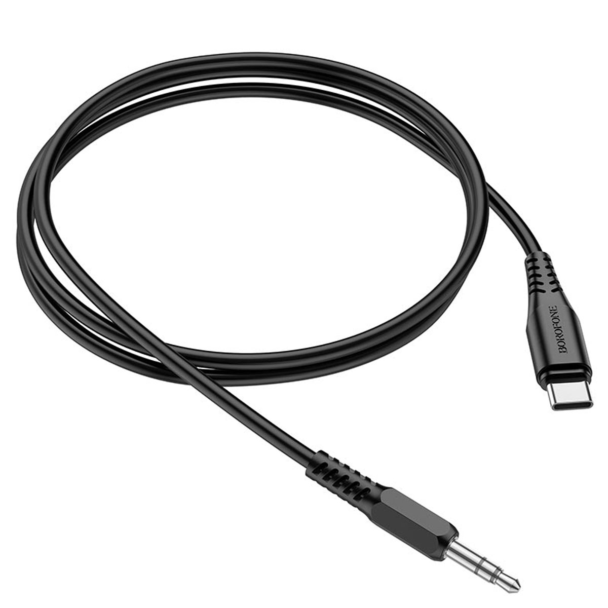 Аудио кабель BOROFONE BL8 USB Type C на AUX, длина 1 метр, цвет черный
