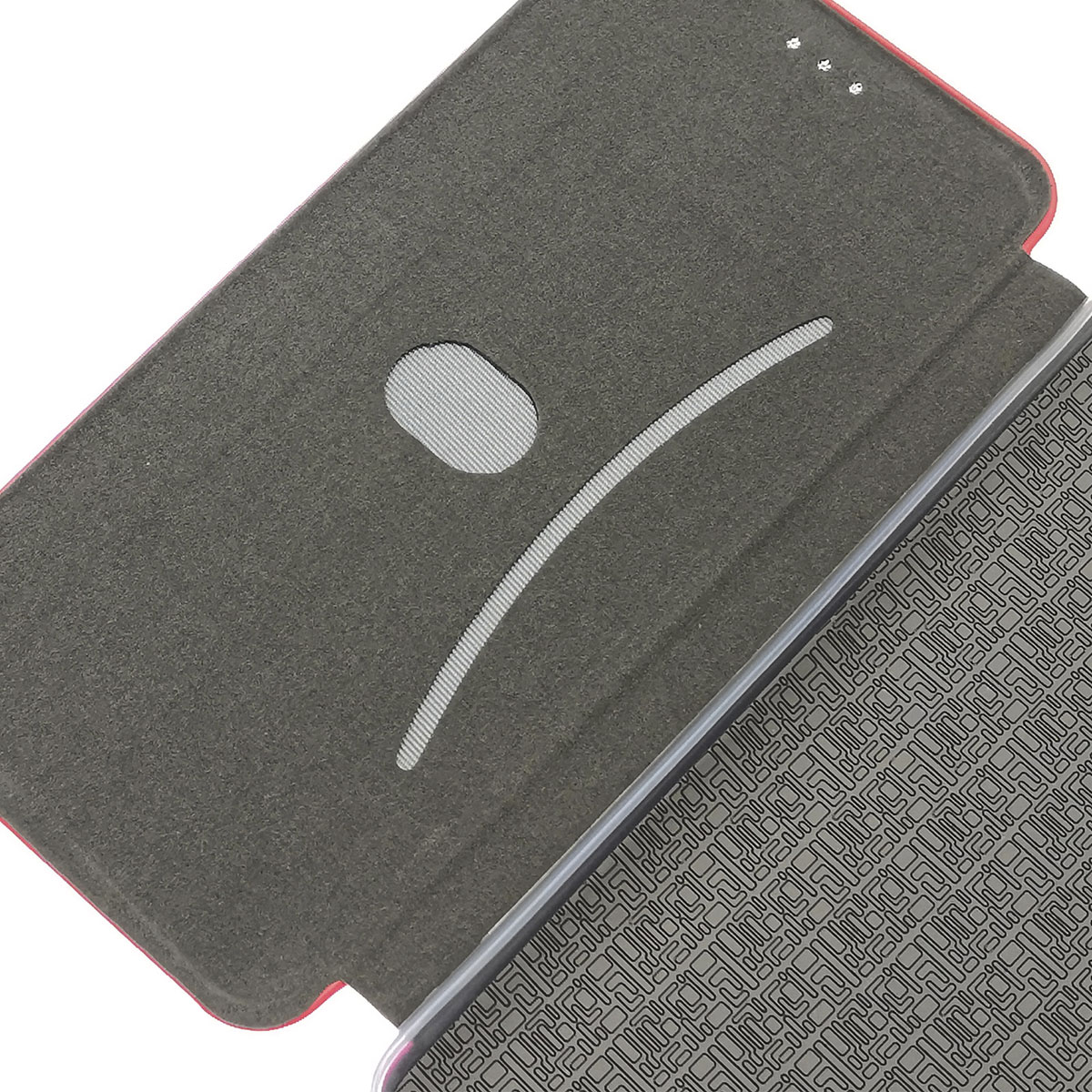 Чехол книжка STYLISH для XIAOMI Redmi 9A, экокожа, визитница, цвет красный