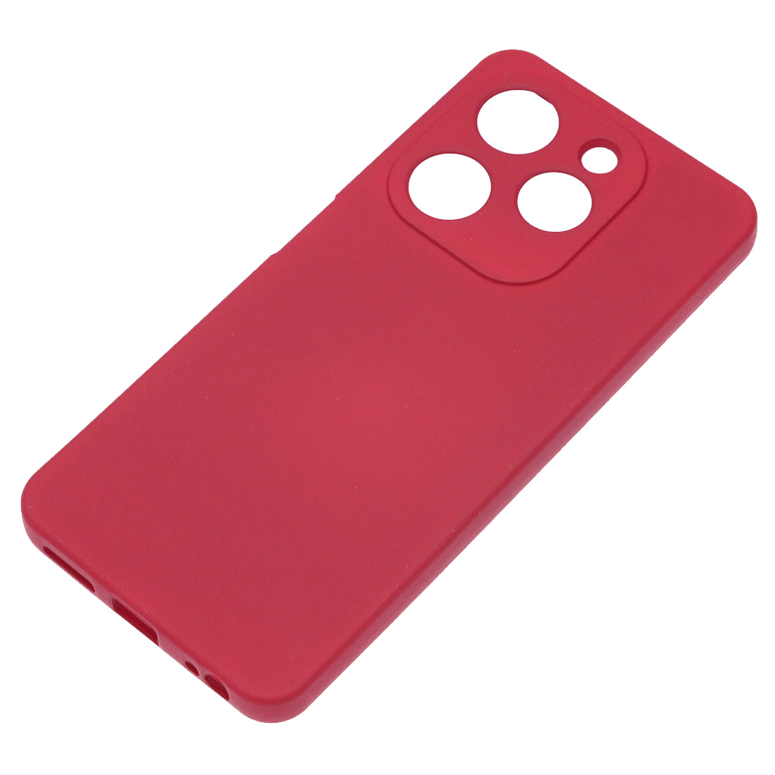 Чехол накладка NANO для TECNO SPARK GO 2024, POP 8, силикон, бархат, цвет вишневый