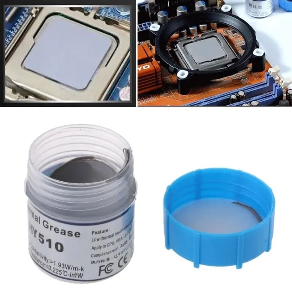 Термопаста HY510 Thermal Grease, флакон 10 гр с лопаткой для нанесения пасты