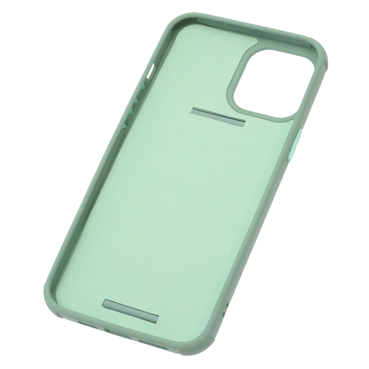 Чехол накладка LADDER NANO для APPLE iPhone 12 PRO MAX (6.7), силикон, держатель, цвет сизый