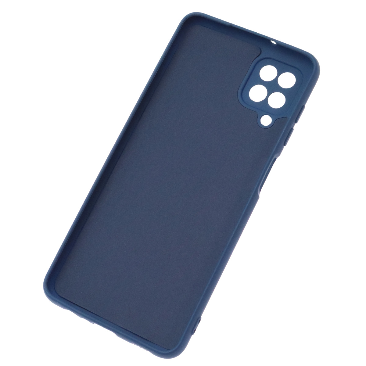 Чехол накладка NANO для SAMSUNG Galaxy A12 4G (SM-A125), M12 (SM-M127F), силикон, бархат, цвет синий кобальт