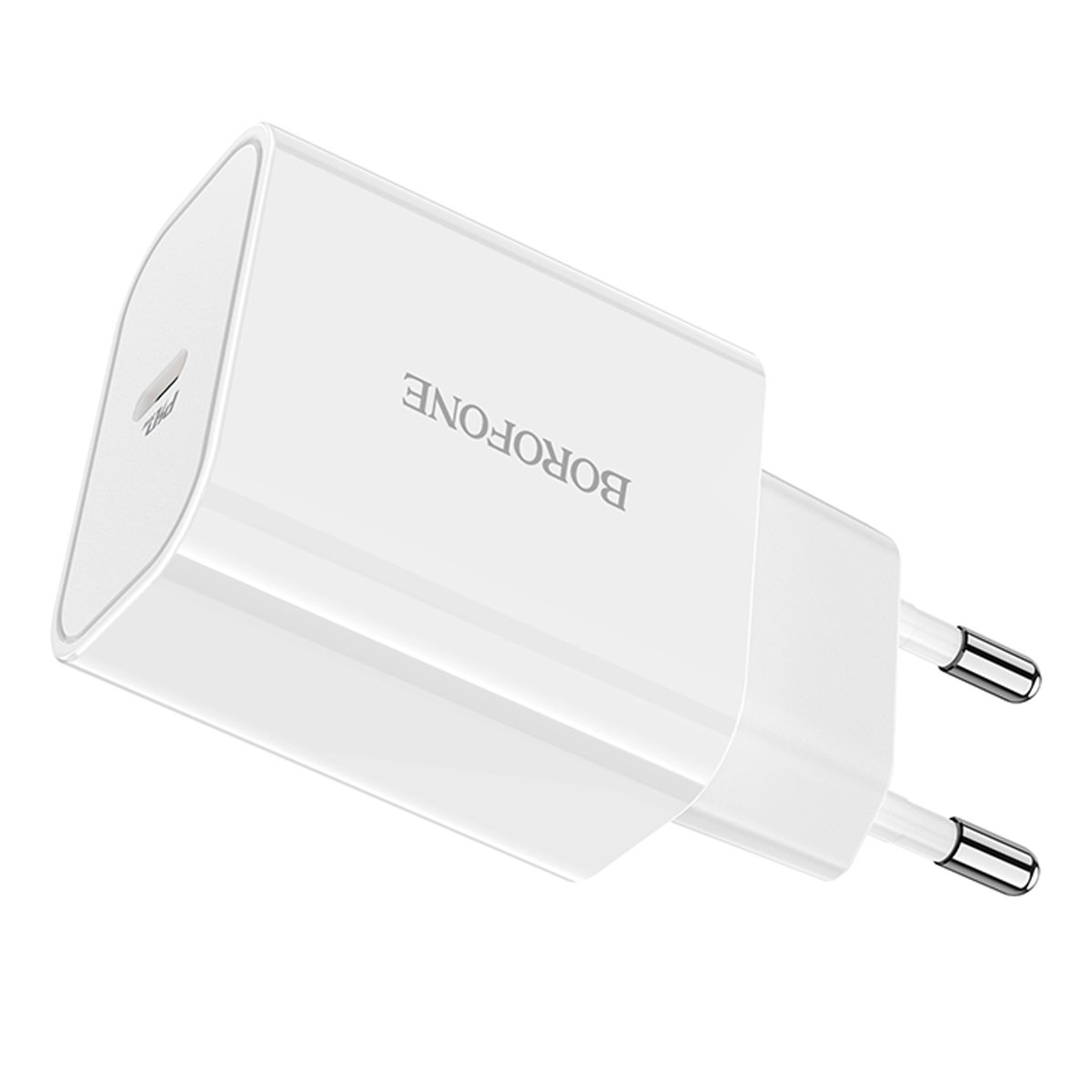 СЗУ (Сетевое зарядное устройство) BOROFONE BA57A Easy Speed, 20W, QC3.0, 1 USB Type C, цвет белый