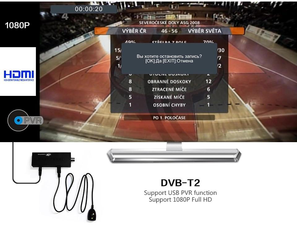 Цифровой эфирный приёмник DVB-T2 CADENA CDT-1631.