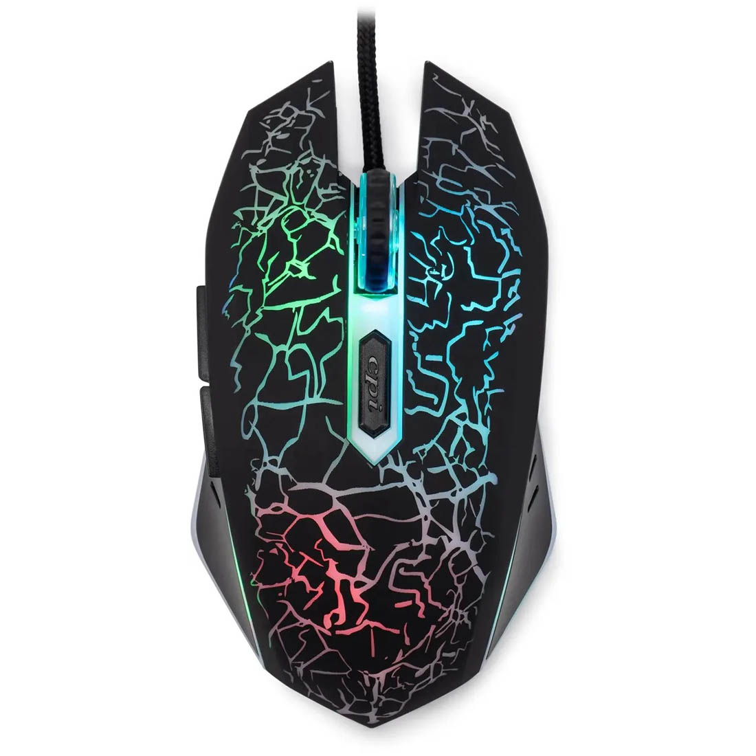 Мышь игровая ОКЛИК (OKLICK) 896G проводная, оптическая, Led подсветка, 12800 DPI, коврик в комплекте, цвет черный