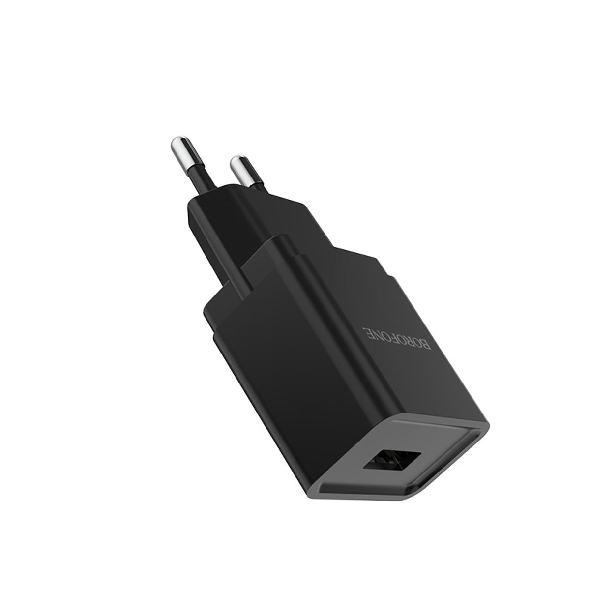 СЗУ (Сетевое зарядное устройство) BOROFONE BA19A Nimble, 1 USB, 1.0A, цвет черный