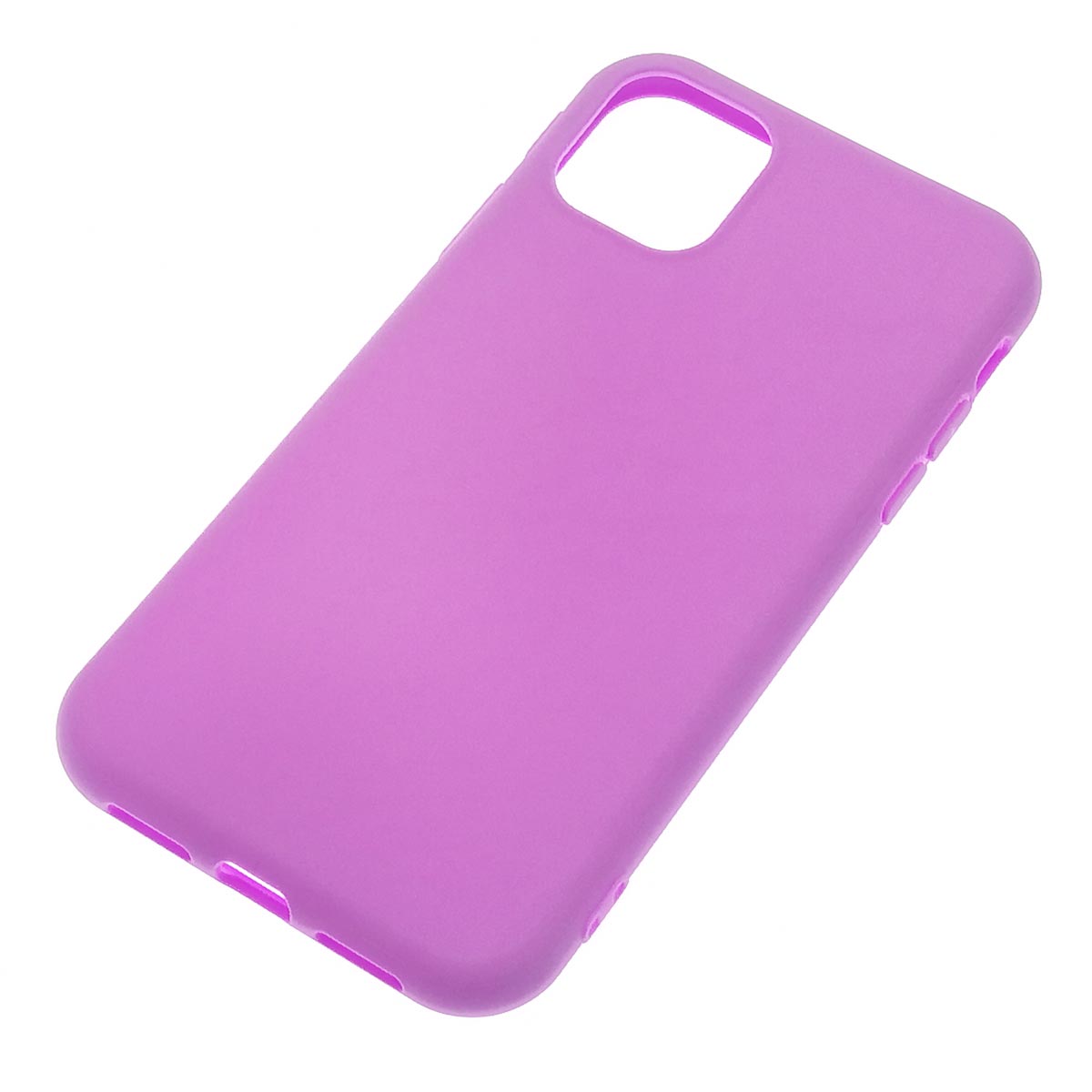 Чехол накладка для APPLE iPhone 11, силикон, матовый, цвет пурпурный
