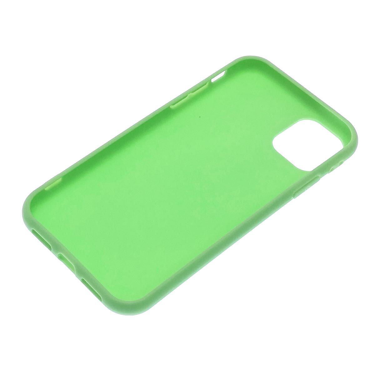 Чехол накладка для APPLE iPhone 11, силикон, матовый, цвет светло зеленый